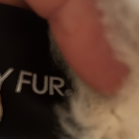 Fire Lady Fur Faux Suede & Fur crop Asymmetrical zip full fur lining & Sleeves - Picture 13 of 17